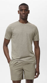 Mango t-shirt escala in Hunting Green