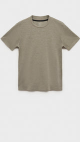 Mango t-shirt escala in Hunting Green - B