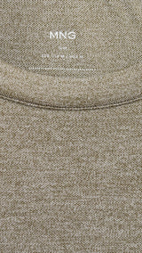 Mango t-shirt escala in Hunting Green - D8