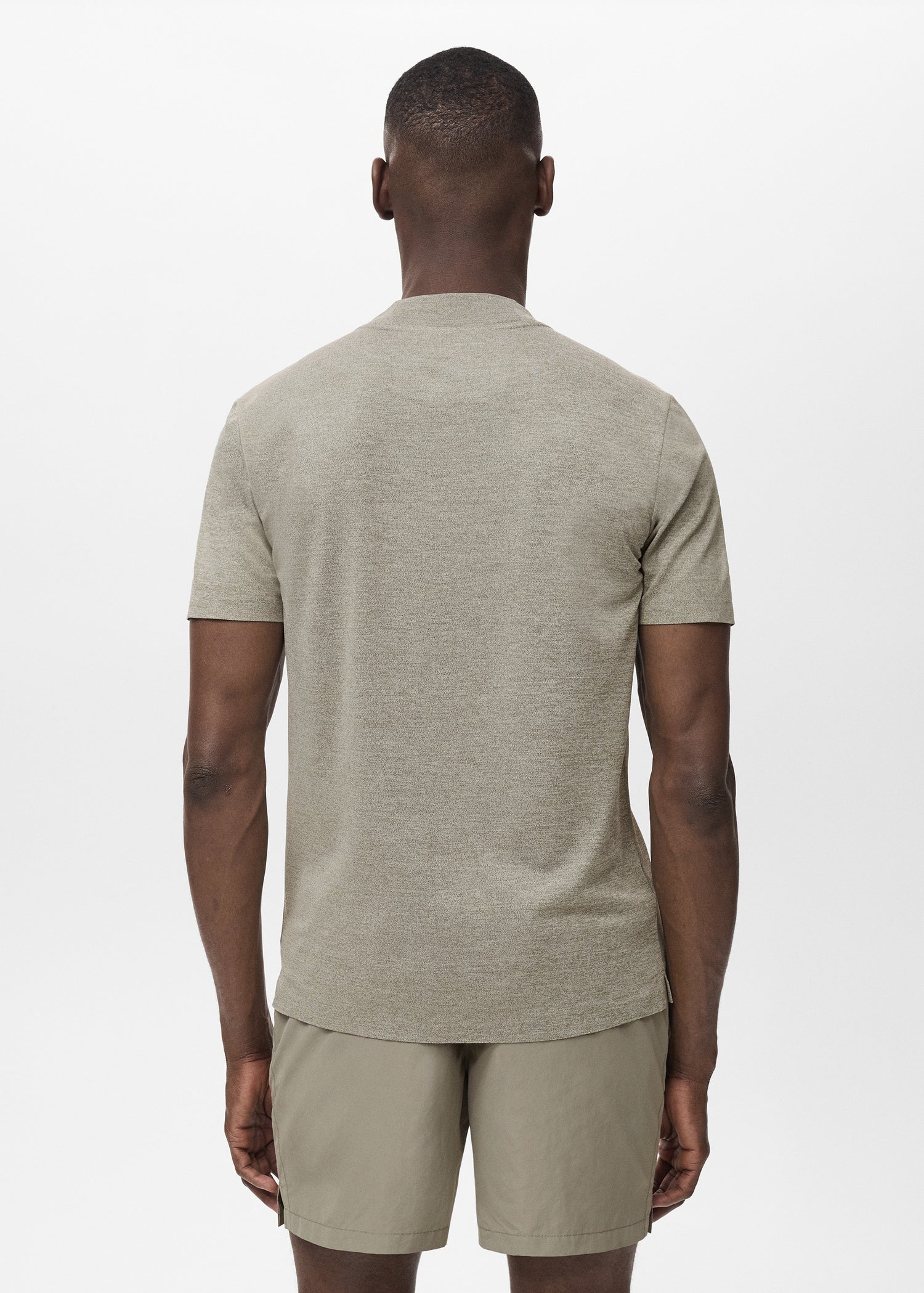 Mango t-shirt escala in Hunting Green - R