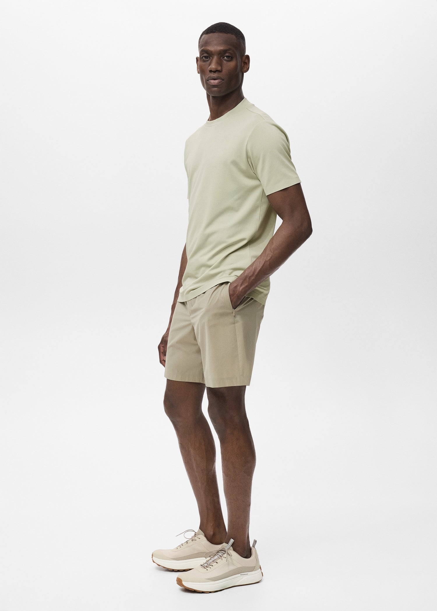 Mango t-shirt escala in Mint - D2