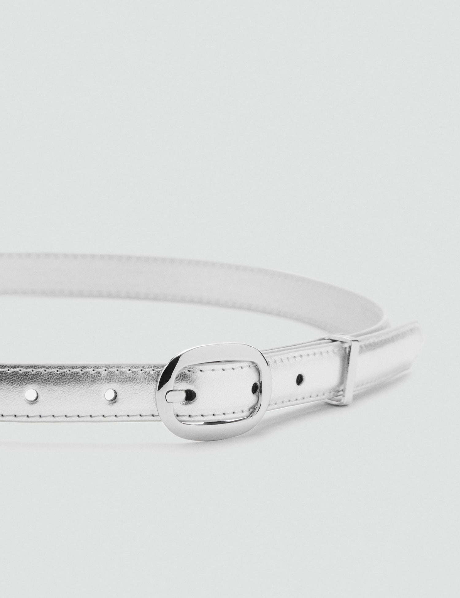 Mango belt lamina in Silver