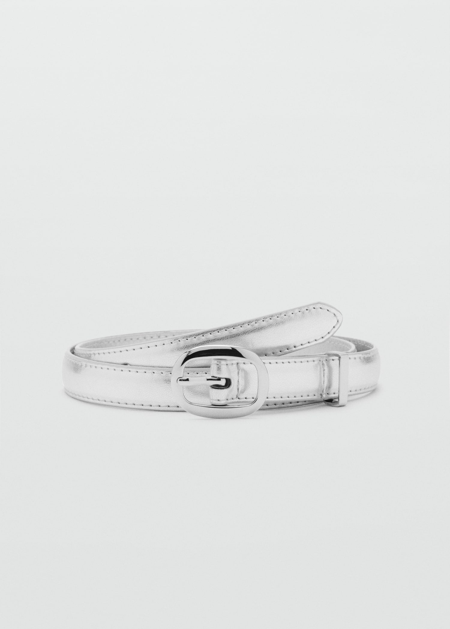 Mango belt lamina in Silver - B