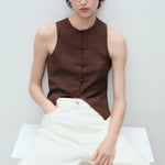 Mango vest laguna in Chocolate