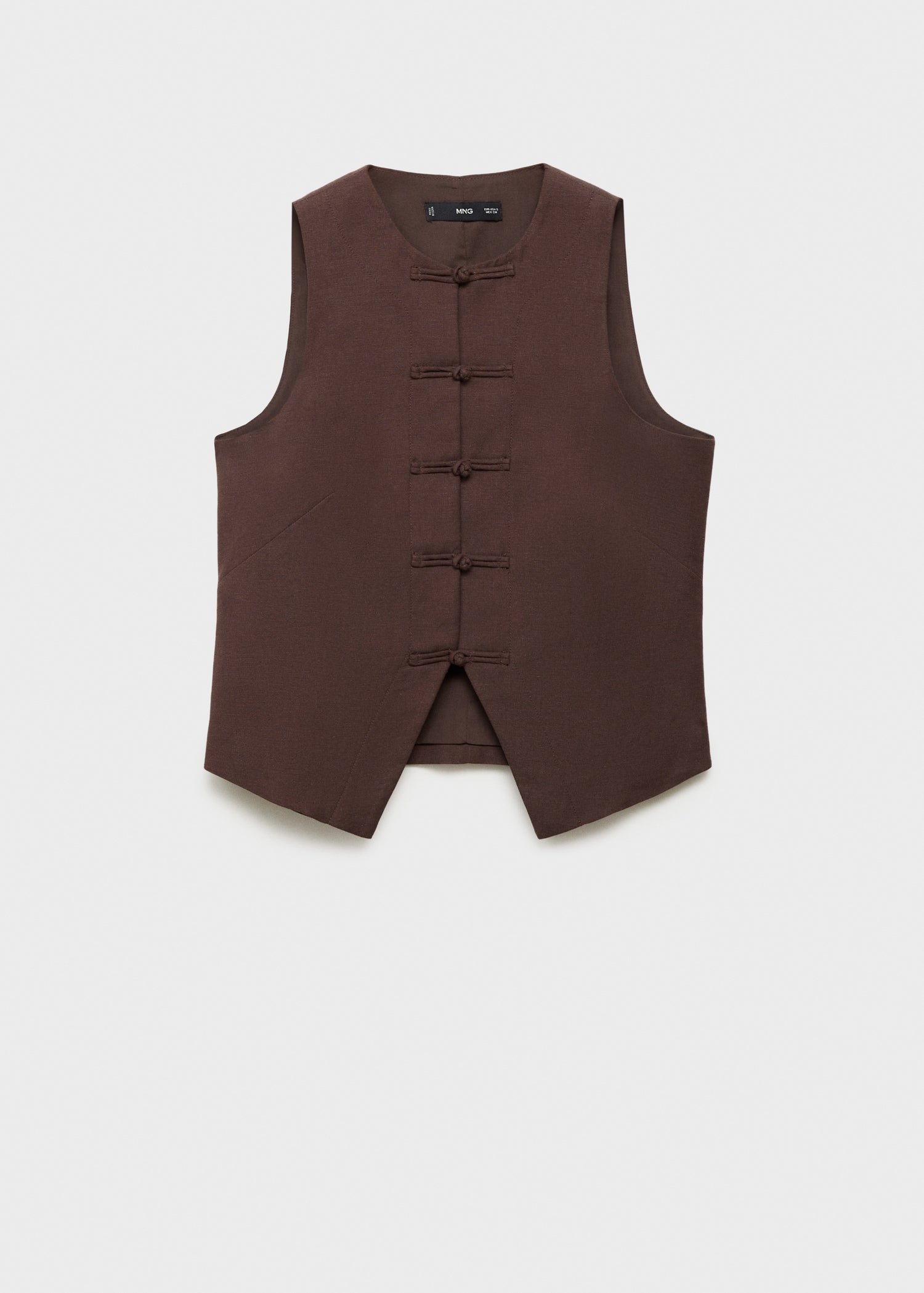 Mango vest laguna in Chocolate - B