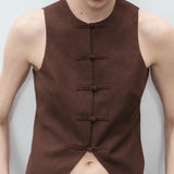 Mango vest laguna in Chocolate - D6