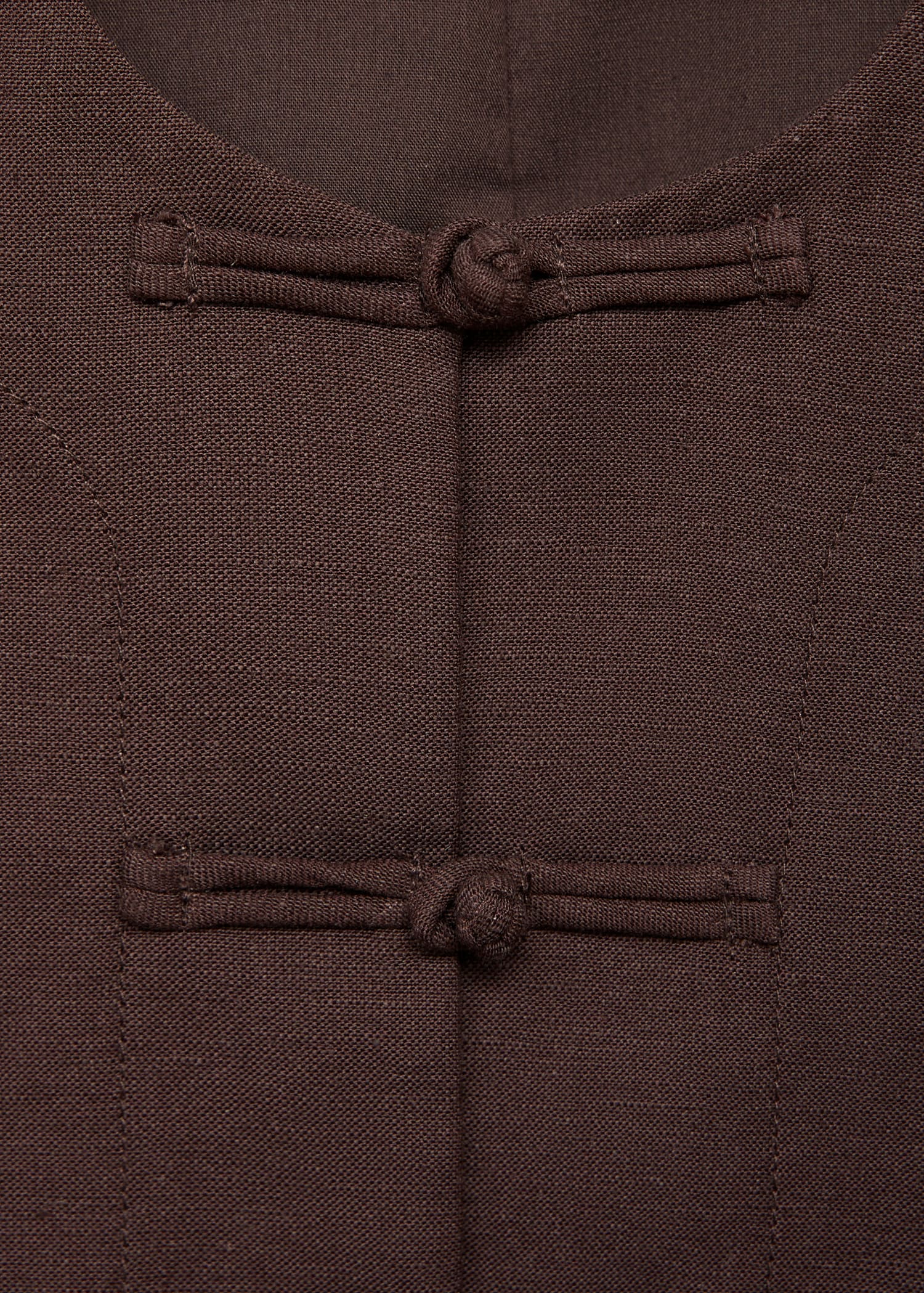 Mango vest laguna in Chocolate - D8