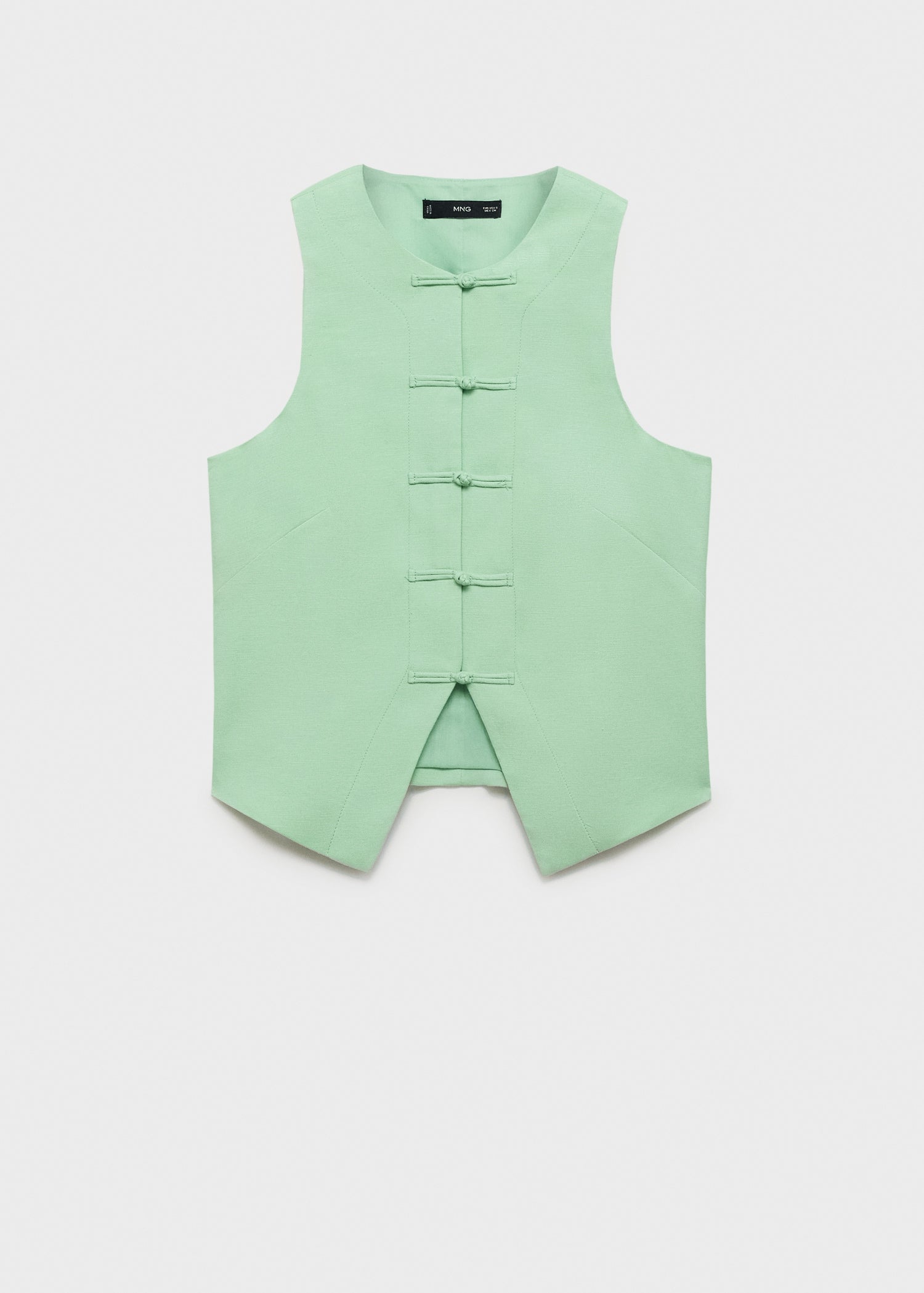 Mango vest laguna in Pastel Green - B