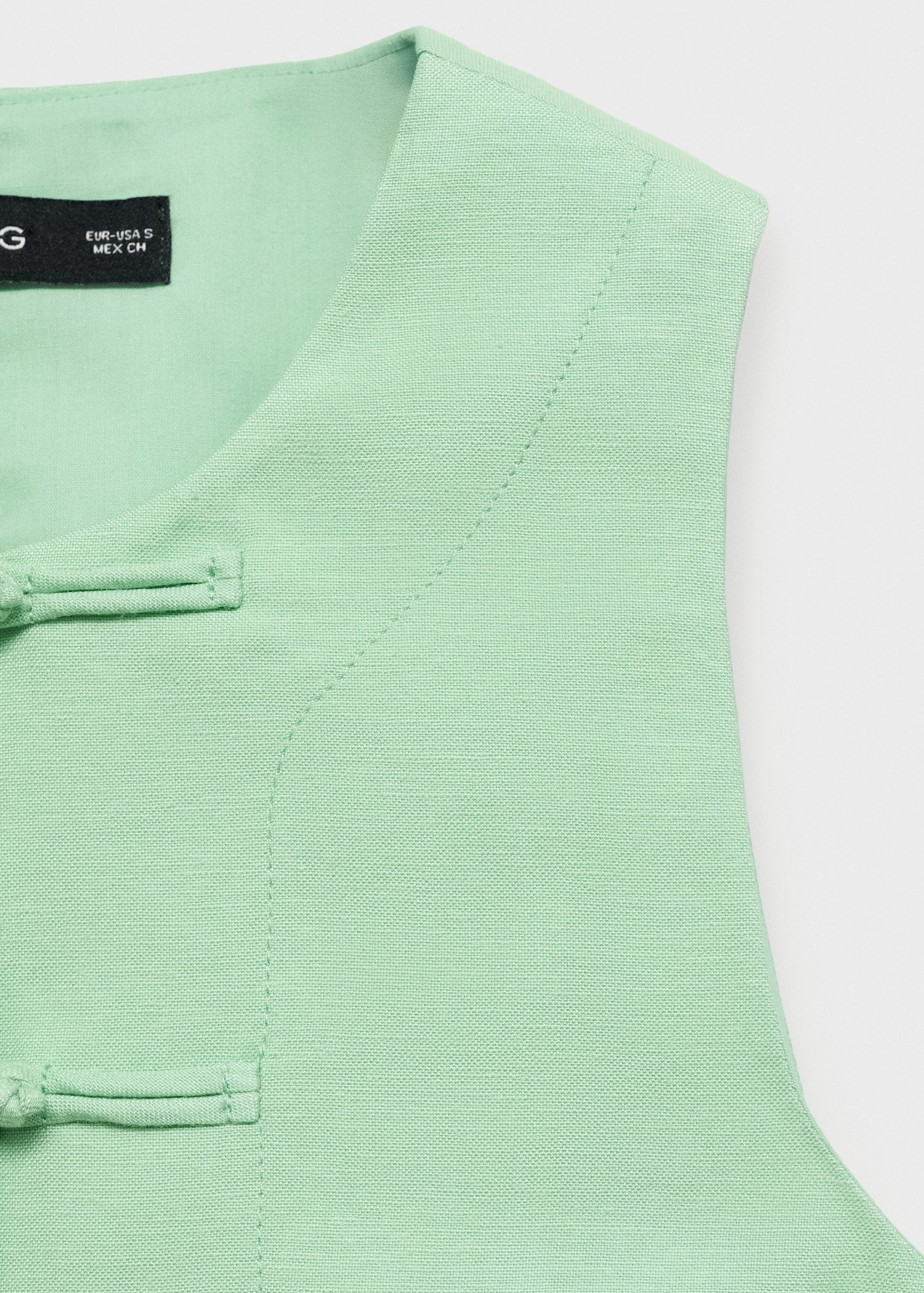 Mango vest laguna in Pastel Green - D8