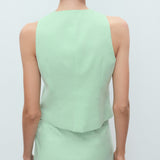 Mango vest laguna in Pastel Green - R