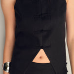 Mango vest laguna in Black - D1