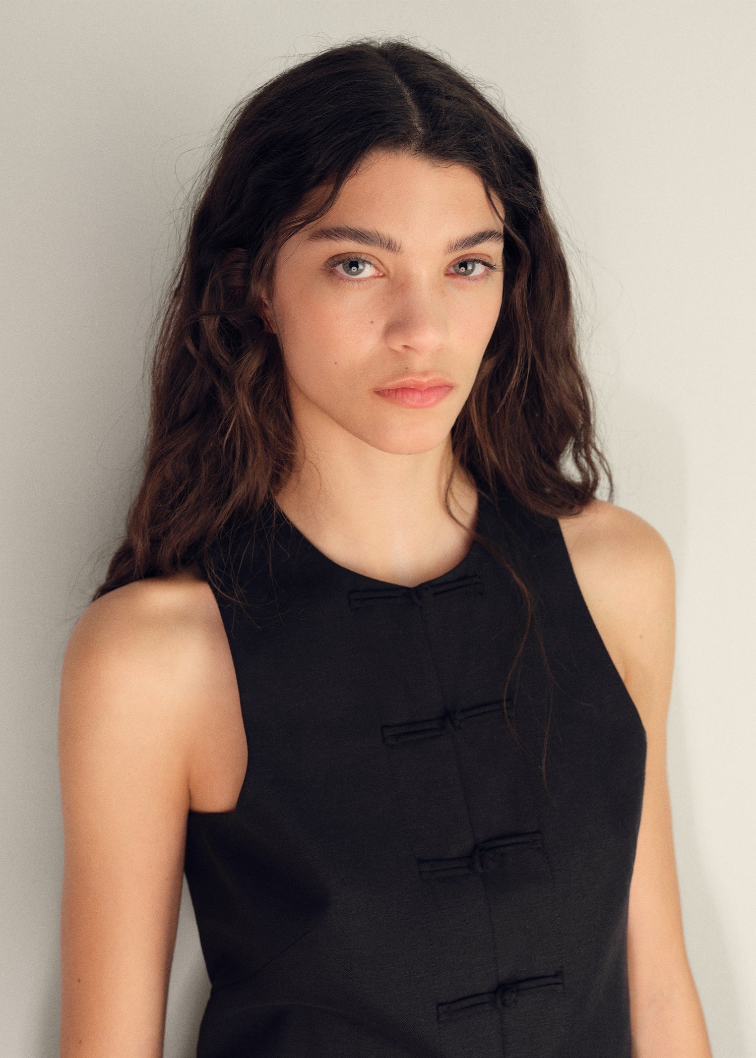 Mango vest laguna in Black - D2