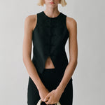 Mango vest laguna in Black - D7