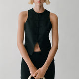 Mango vest laguna in Black - D7