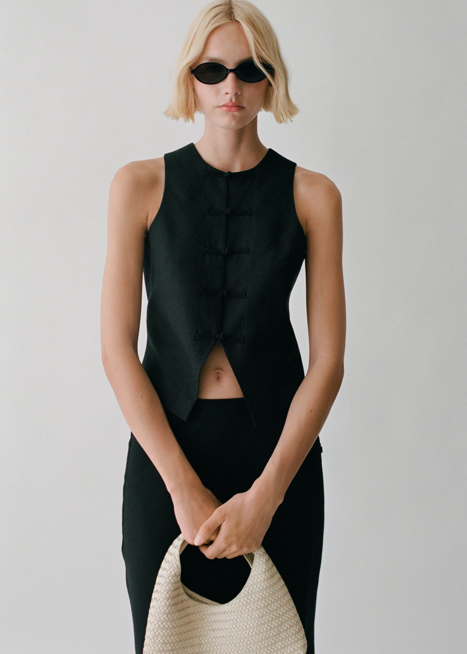 Mango vest laguna in Black - D7