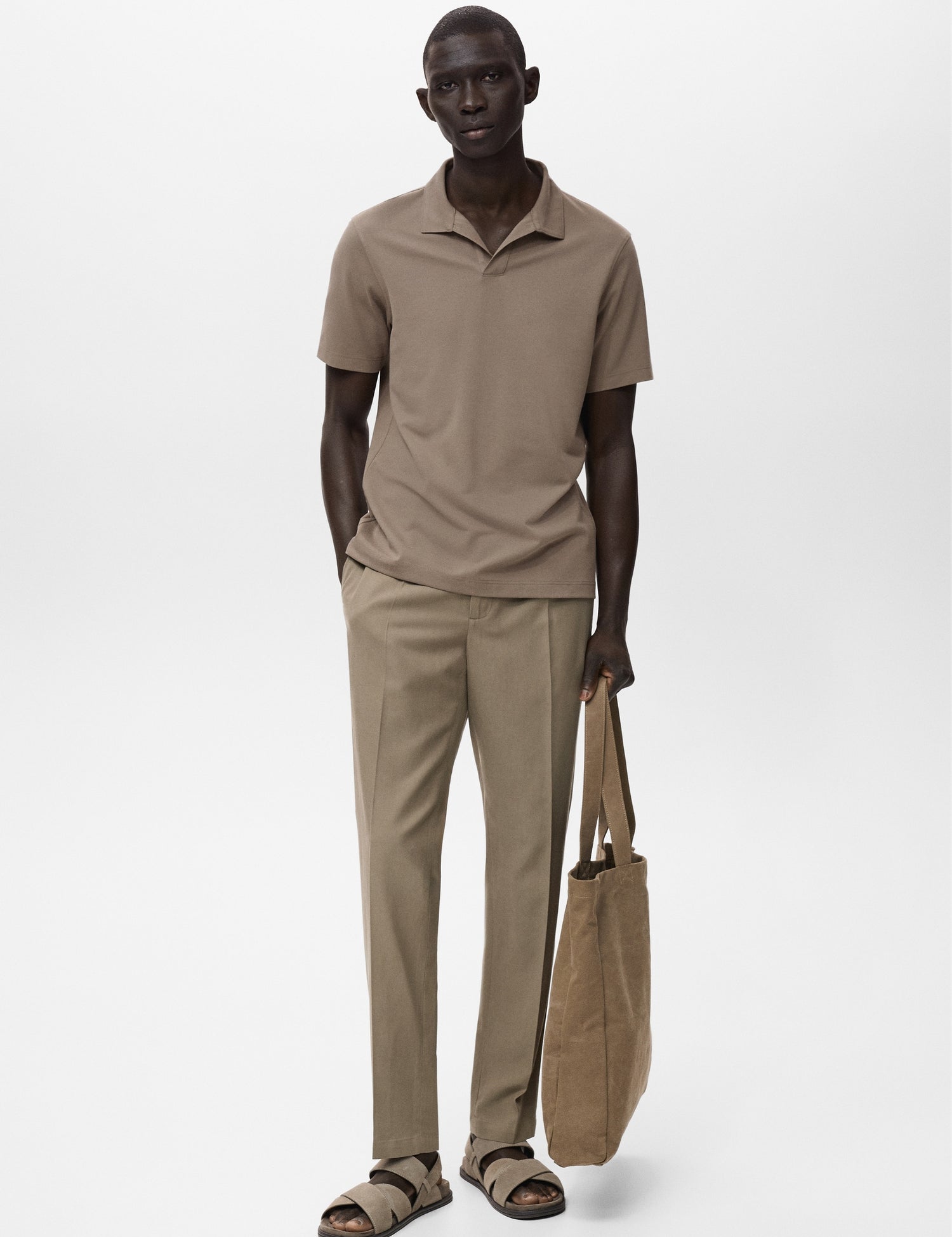 Mango trousers ennio in Brown - 99999999_01