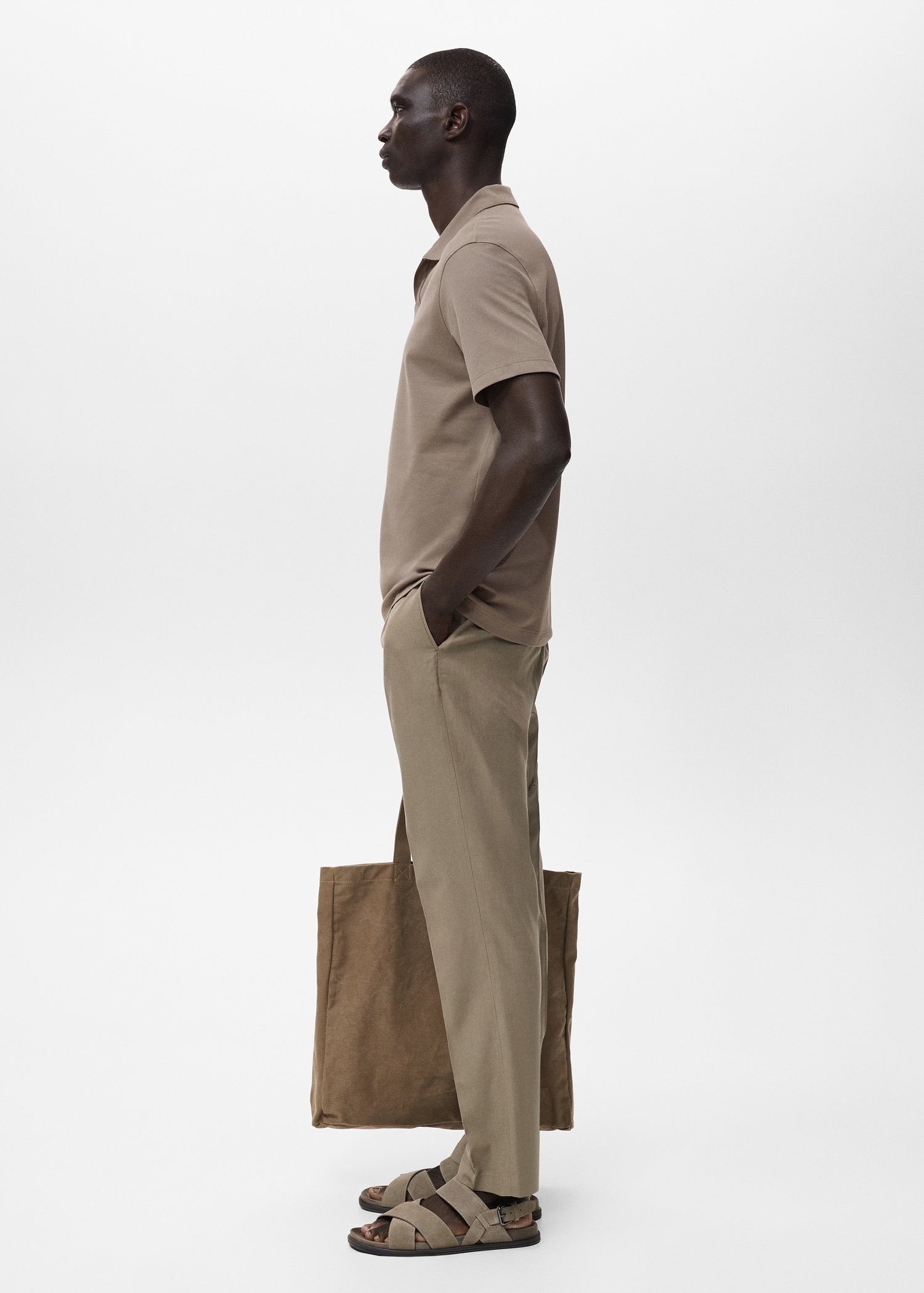 Mango trousers ennio in Brown - D2