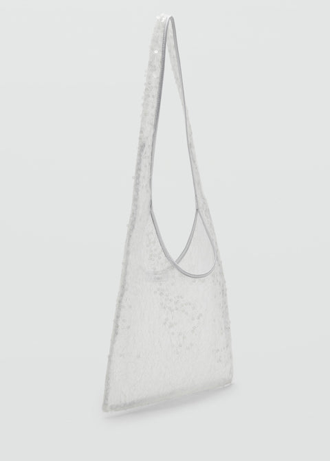 Mango shoulder bag chiara in white