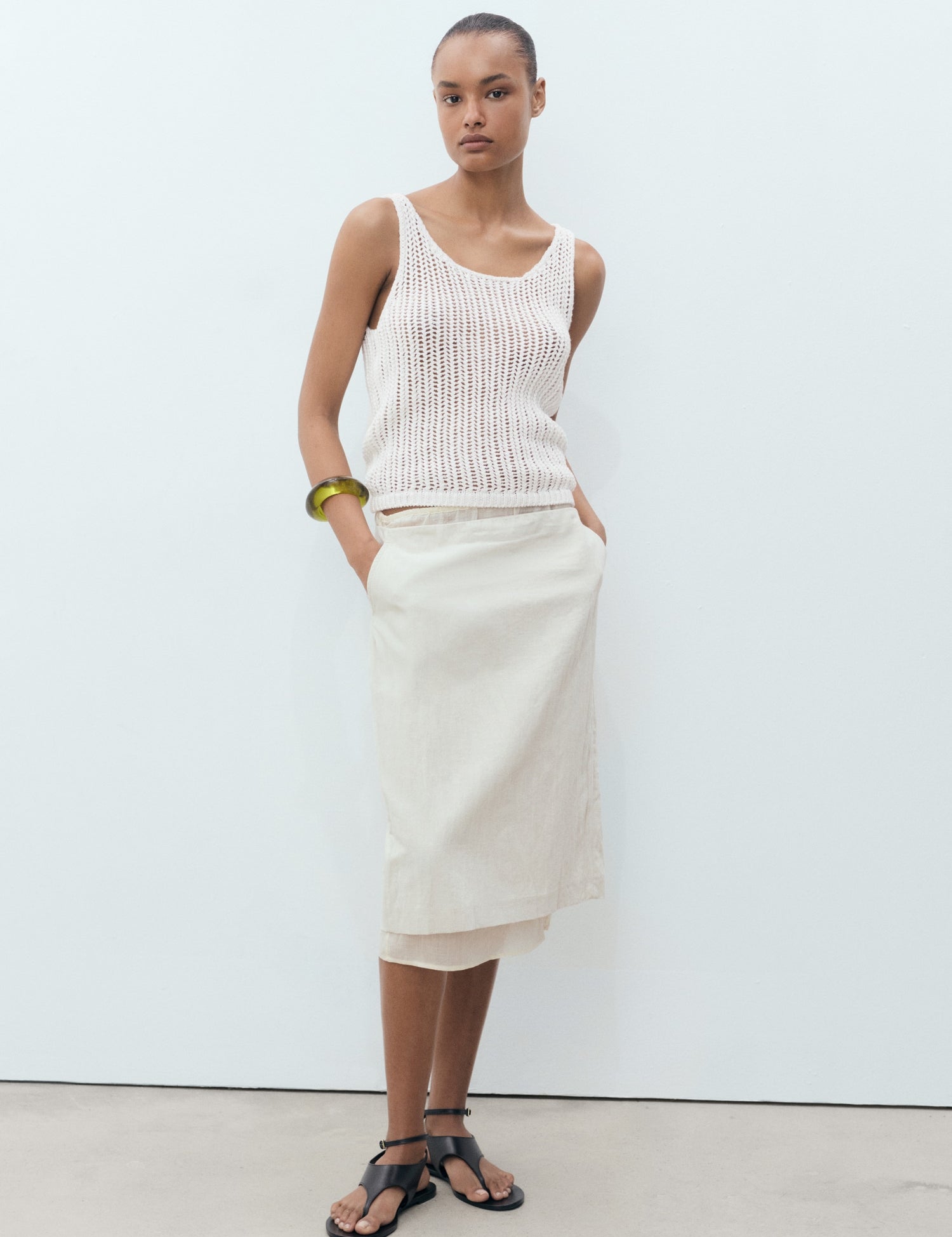 Mango top gonzalo in Off White - 99999999_01