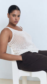 Mango top gonzalo in Off White - D4