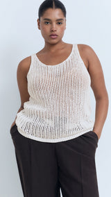 Mango top gonzalo in Off White - D5