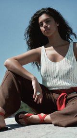 Mango top gonzalo in Off White - D6
