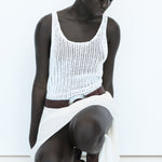 Mango top gonzalo in Off White - D7