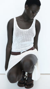 Mango top gonzalo in Off White - D7
