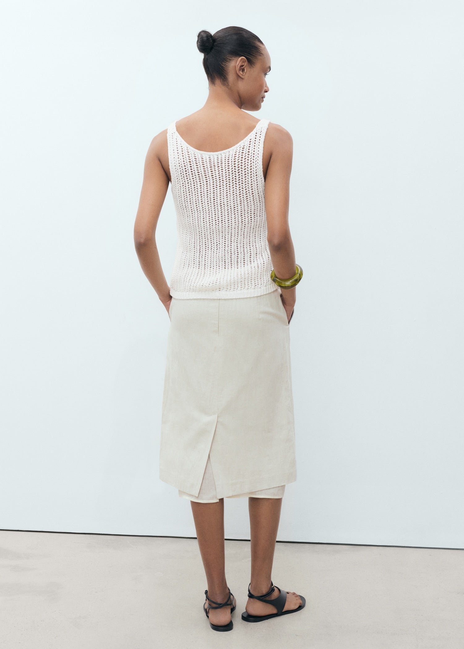 Mango top gonzalo in Off White - R