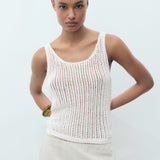 Mango top gonzalo in Off White