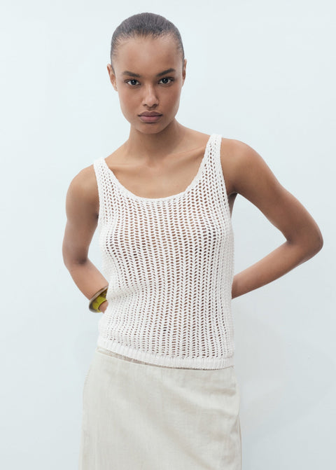 Mango top gonzalo in off white