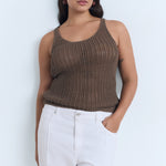 Mango top gonzalo in Taupe - D5