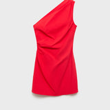 Mango dress knot in Red - B