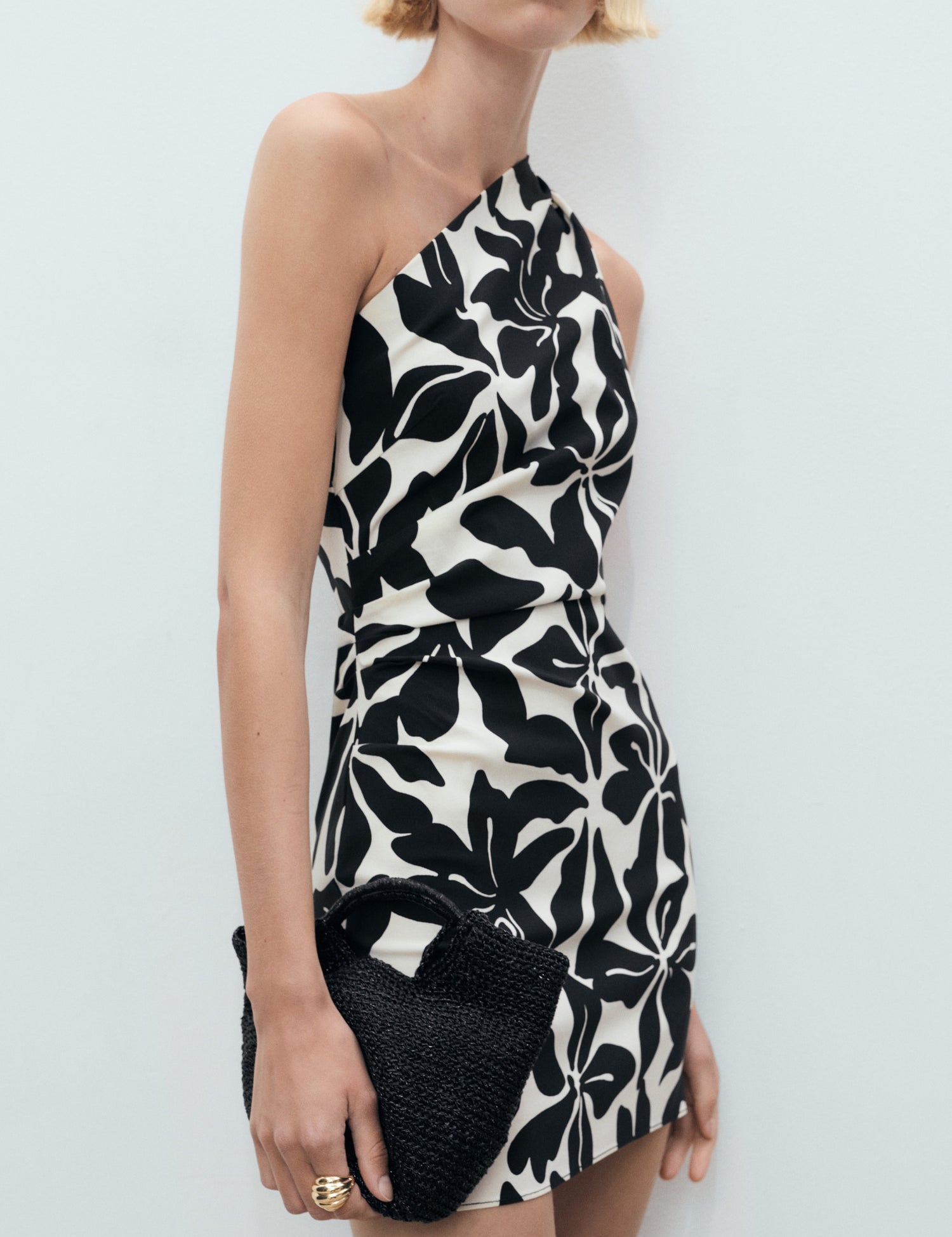 Mango dress knot in Black