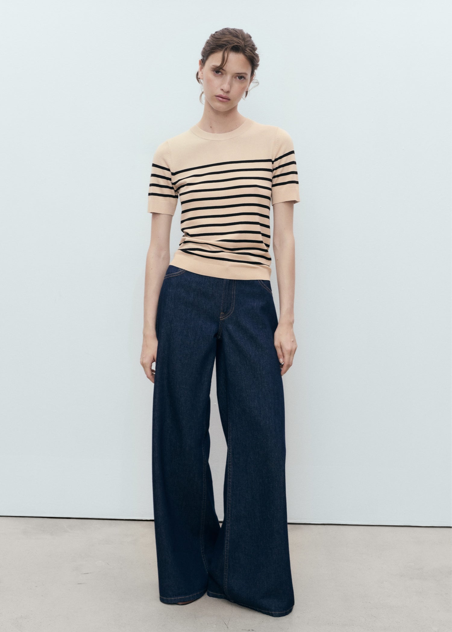 Mango sweater basic in Camel - 99999999_01