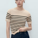 Mango sweater basic in Camel