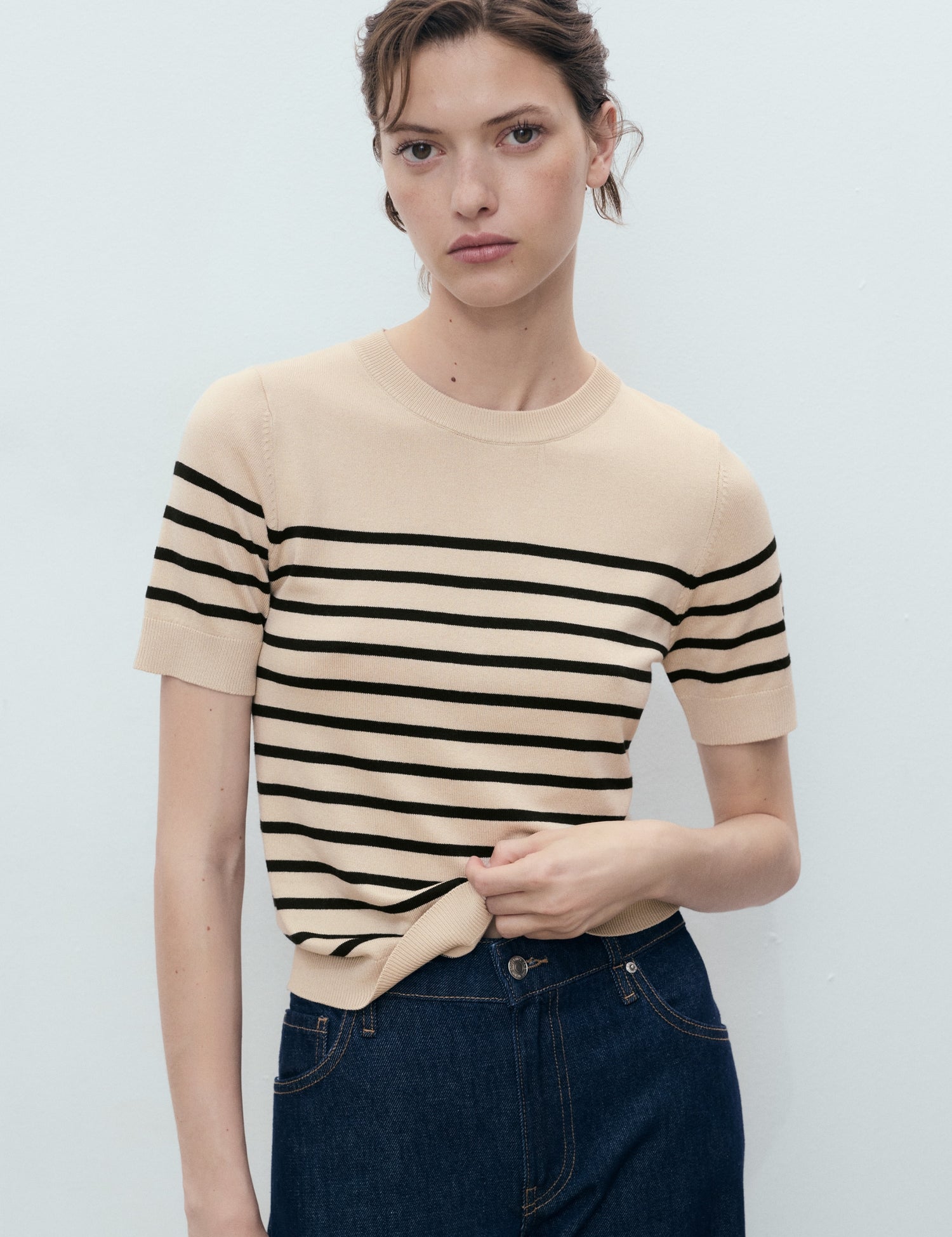 Mango sweater basic in Camel