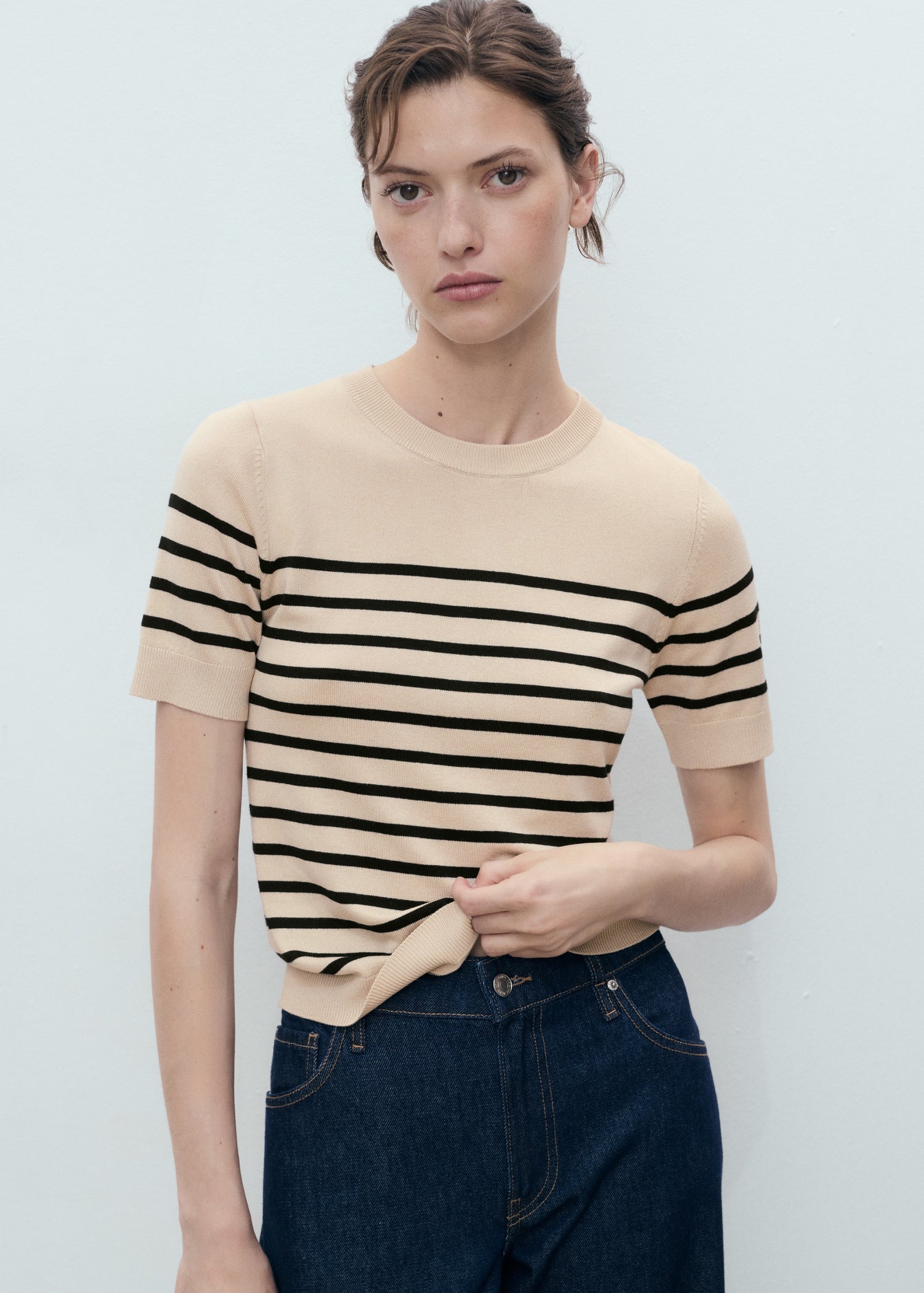 Mango sweater basic in Camel