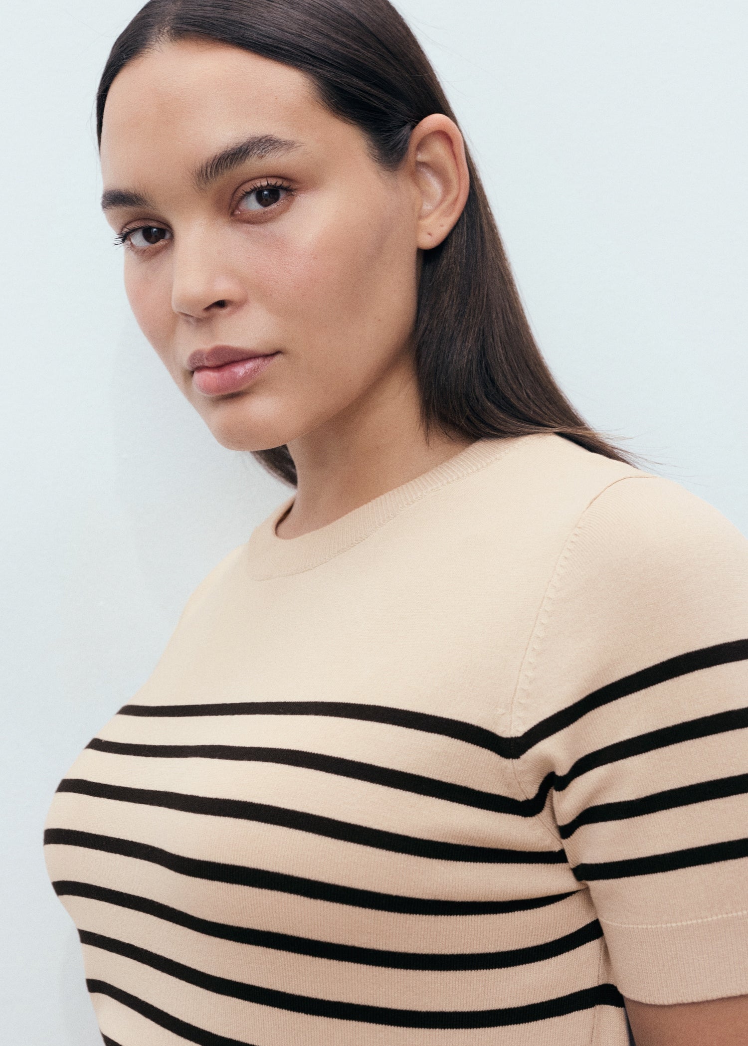 Mango sweater basic in Camel - D4