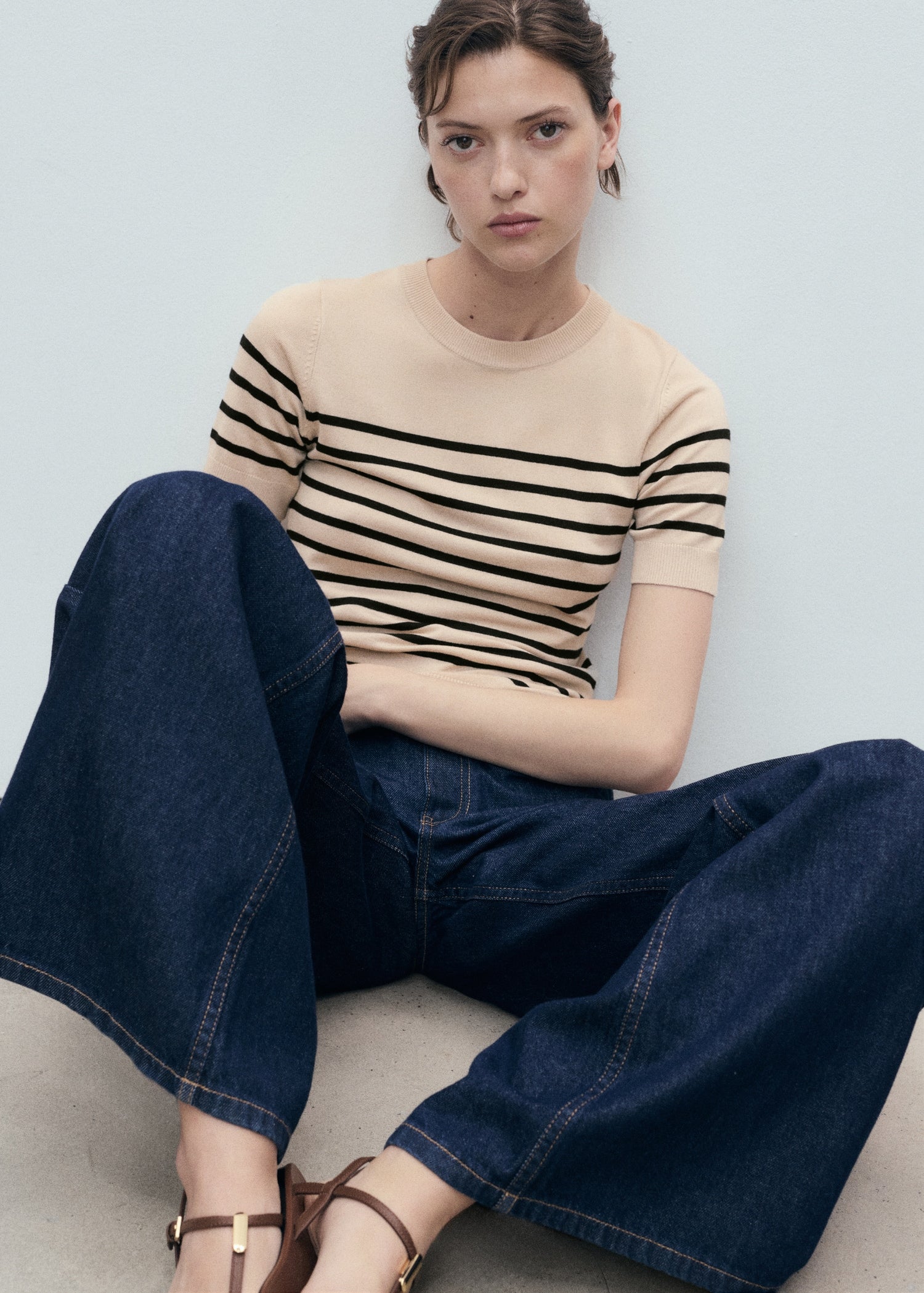 Mango sweater basic in Camel - D6