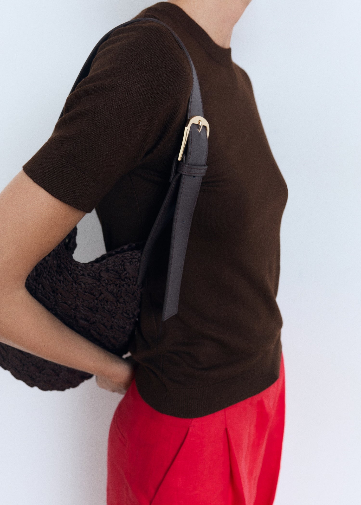 Mango sweater basic in Chocolate