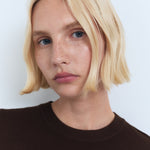 Mango sweater basic in Chocolate - D1