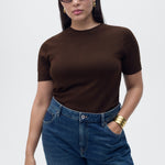 Mango sweater basic in Chocolate - D5