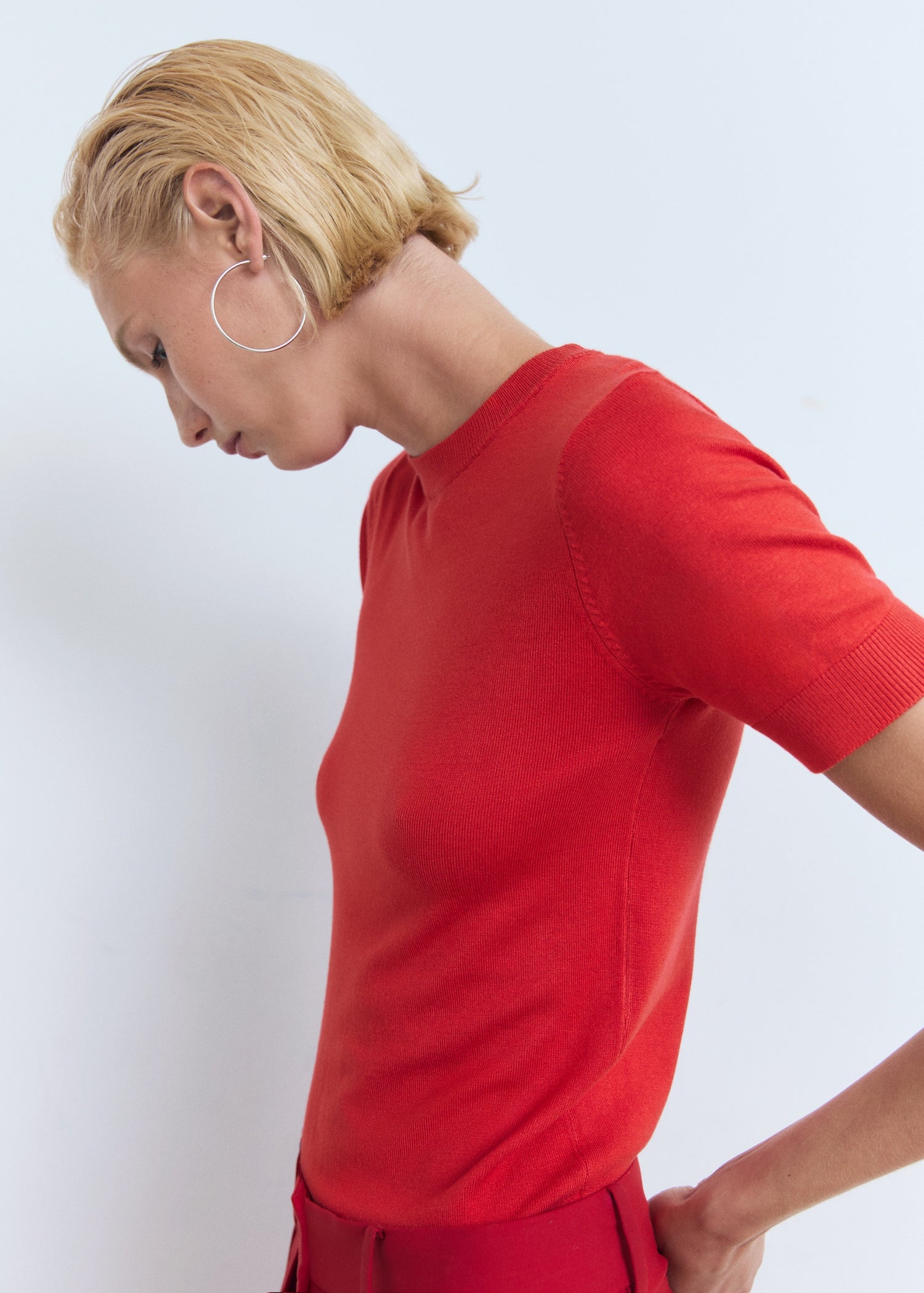 Mango sweater basic in Red