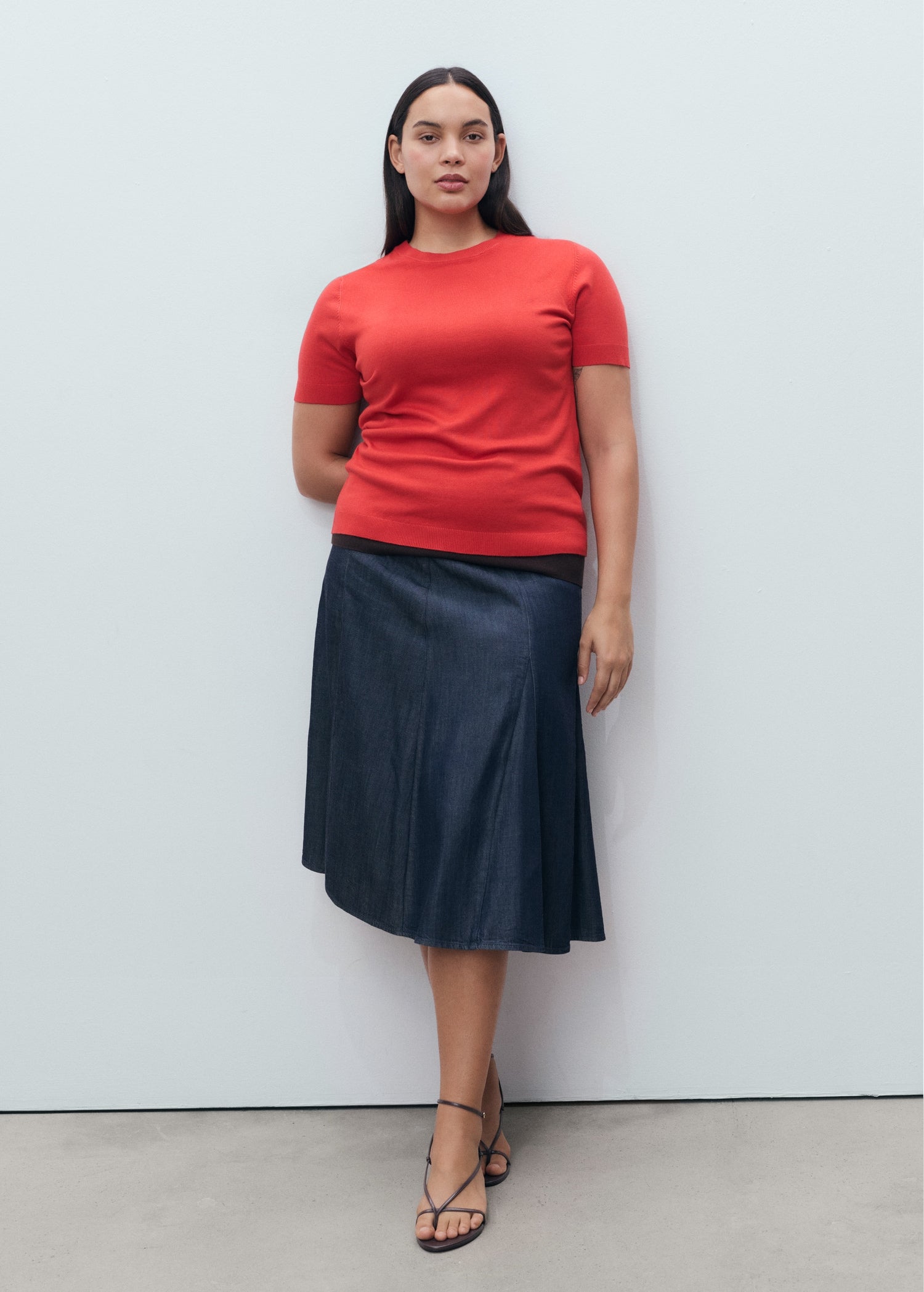 Mango sweater basic in Red - D3