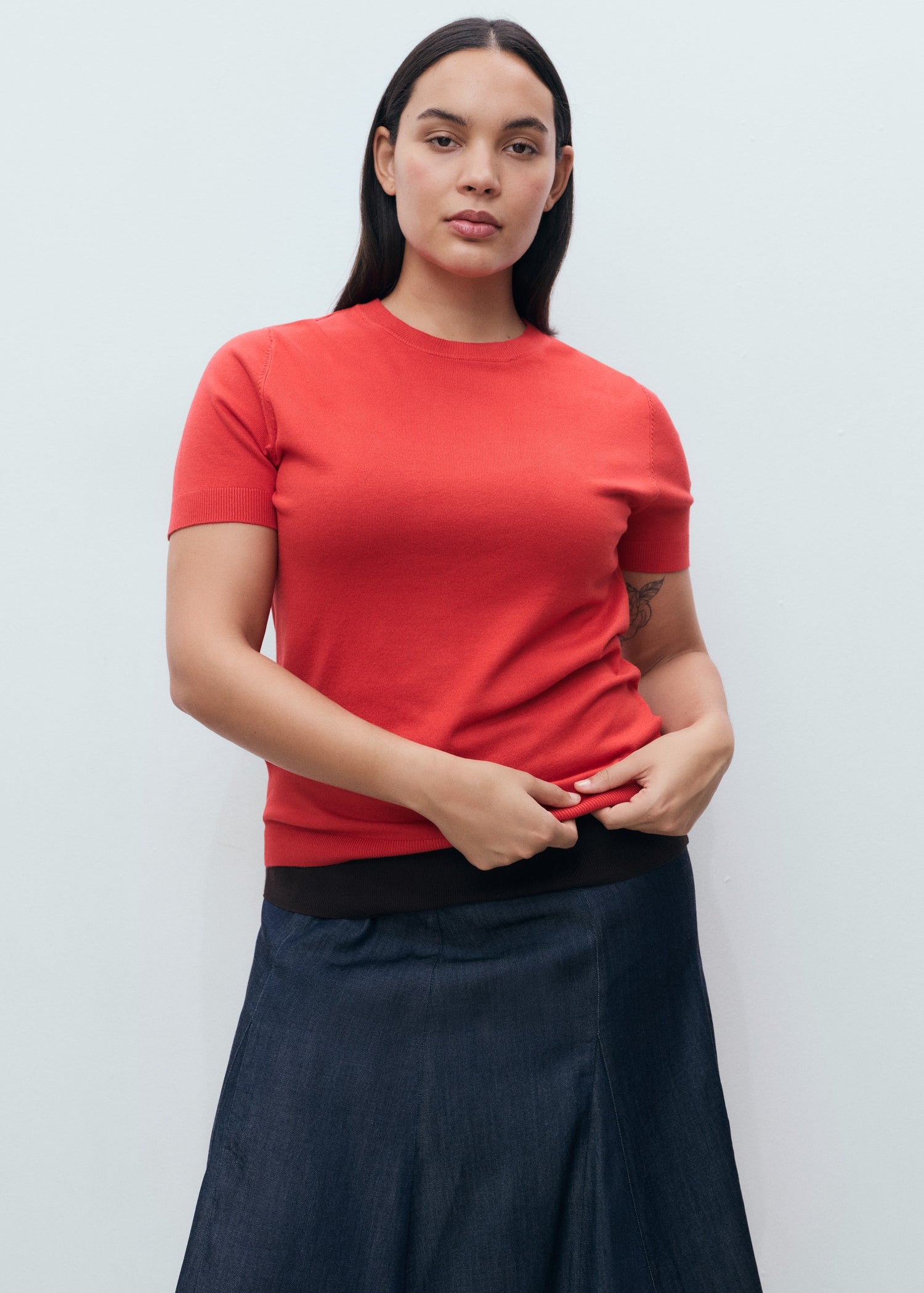 Mango sweater basic in Red - D4