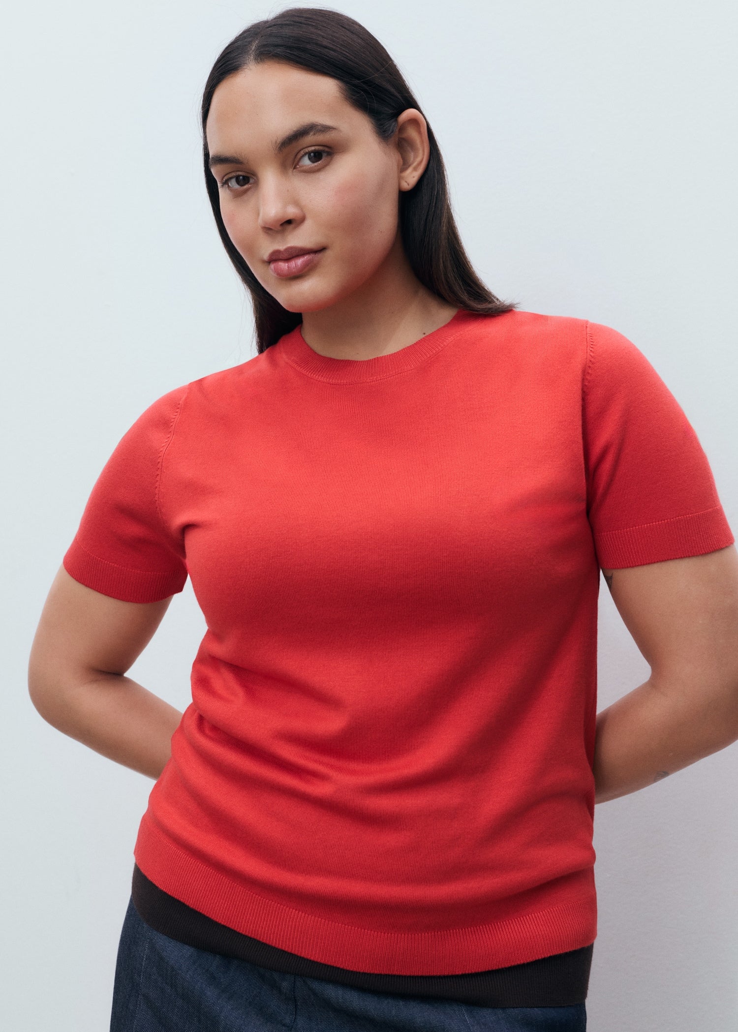 Mango sweater basic in Red - D5