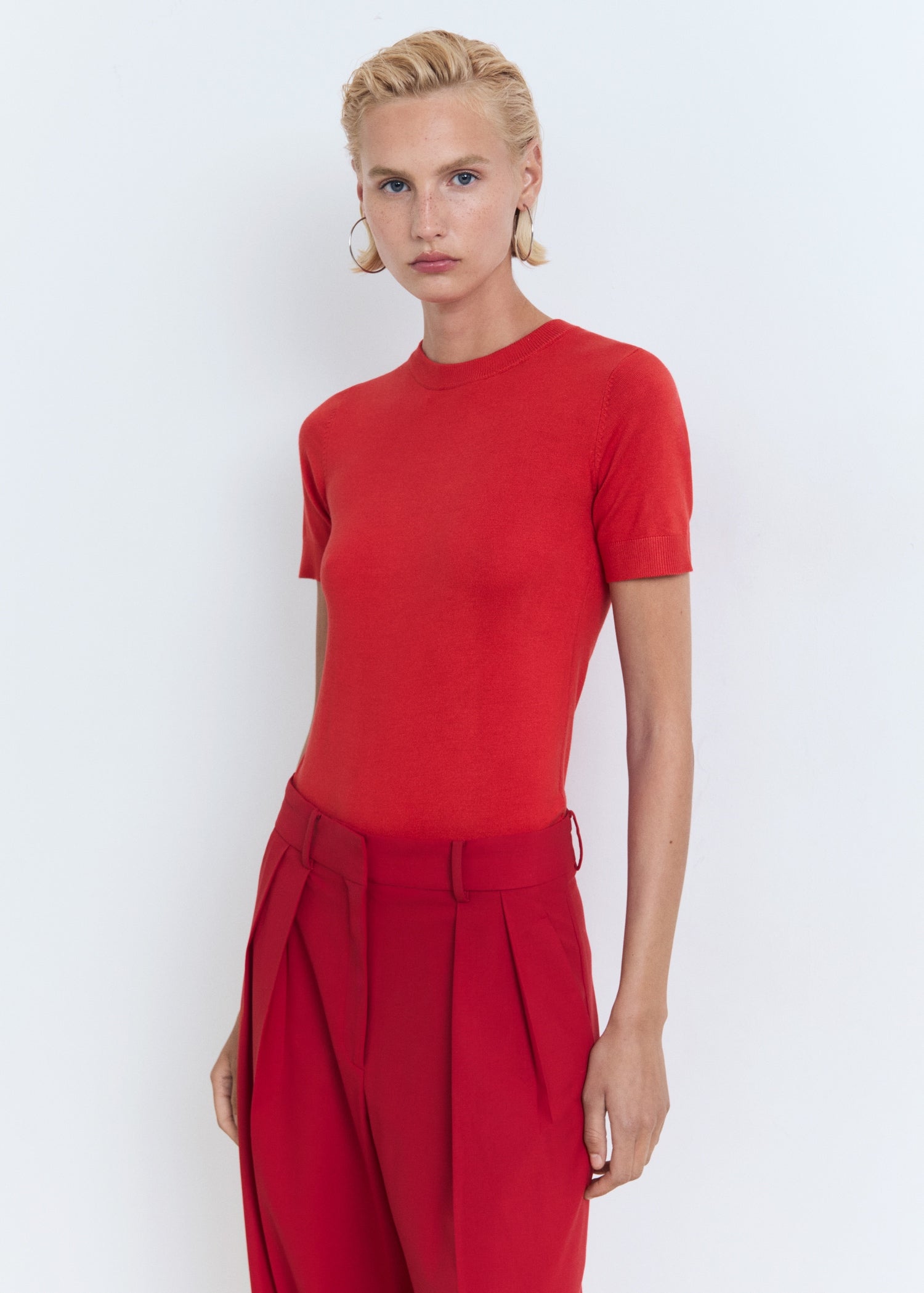 Mango sweater basic in Red - D6