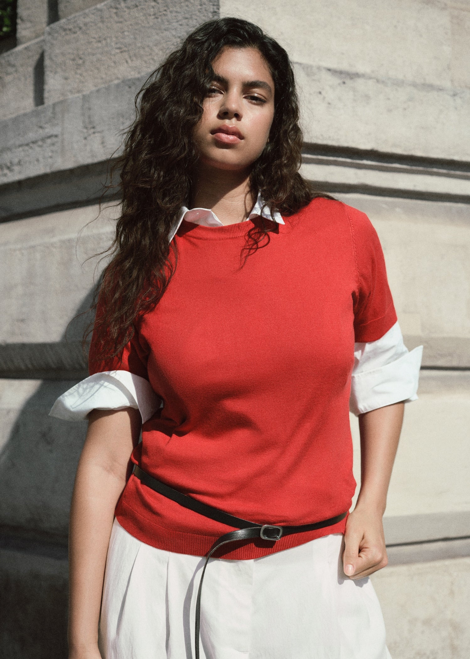 Mango sweater basic in Red - D7
