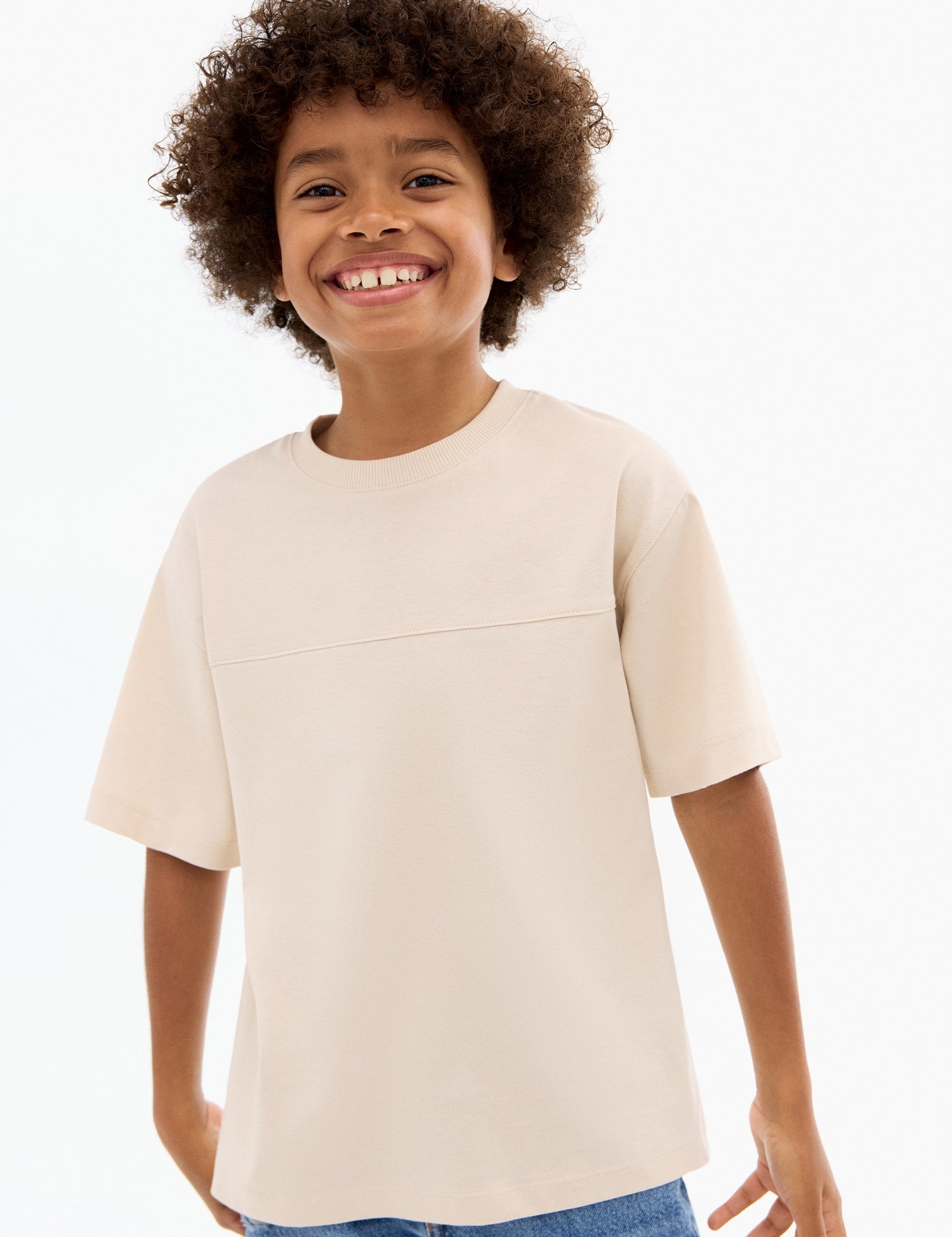 Mango t-shirt newbamc in Sand